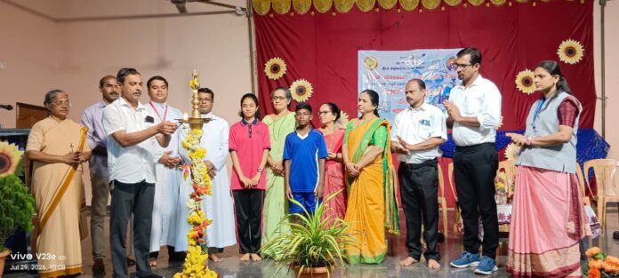 Kadaba zone level shuttle badminton tournament inauguration at St Joachims Higher Primary School