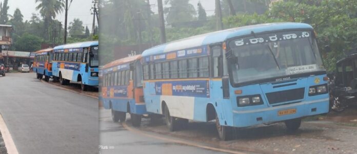 Kadaba bus stand junction unscientific KSRTC bus parking accident threat Panja Subrahmanya road