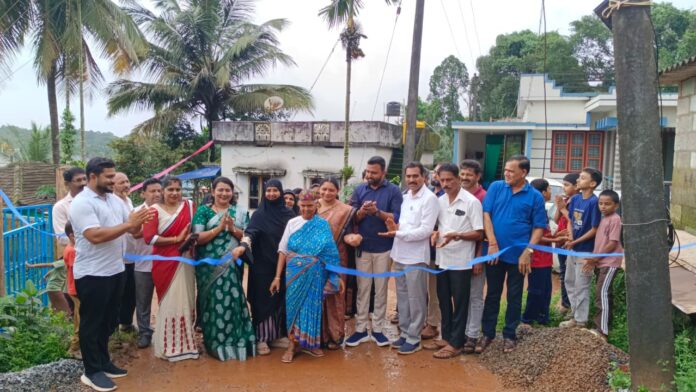 Kadaba Pattana Panchayat Kalara Ward road inauguration Tammana Jabeen Abhilash