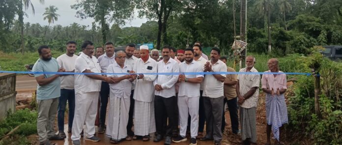 Kadaba Pattana Panchayat Panya Ward Bajinadi Concrete Road Inauguration Muhammad Faisal Abhilash PK
