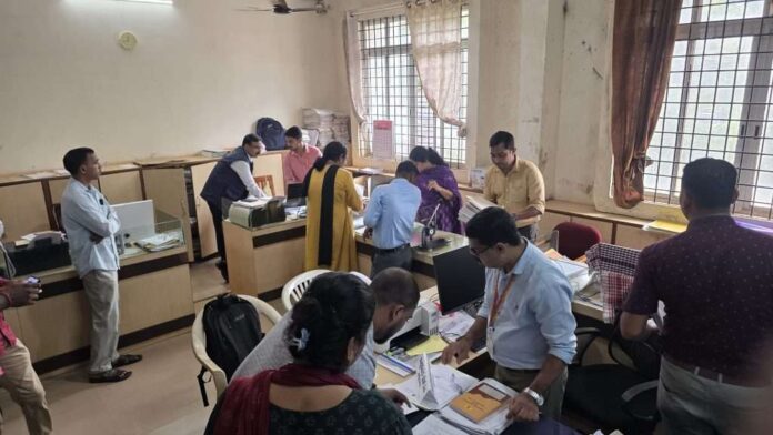 Sullia Taluk Office Lokayukta Police Raid 94C Illegal Land Allotment File Verification