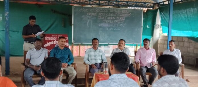 Kadaba Government PU College NSS unit silver jubilee celebration committee meeting for hall extension and ground development